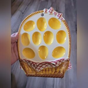 Ledton Deviled Egg Basket platter